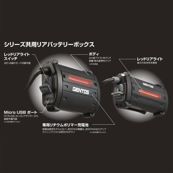 Gentos ジェントス 激安通販販売 Led ヘッドライト Usb充電式 耐水 実用点灯4 5時間 明るさ3ルーメン Gt 505r