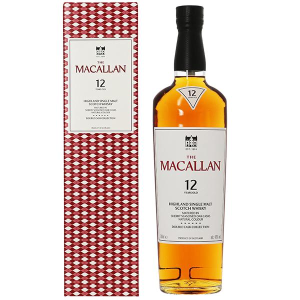 ウイスキー ザ マッカラン ダブルカスク 12年 40度 正規 箱付 700ml シングルモルト 洋酒