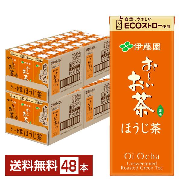 他サイト： 伊藤園 おーいお茶 ほうじ茶 250ml 紙パック 24本×2ケース（48本） 送料無料の商品画像