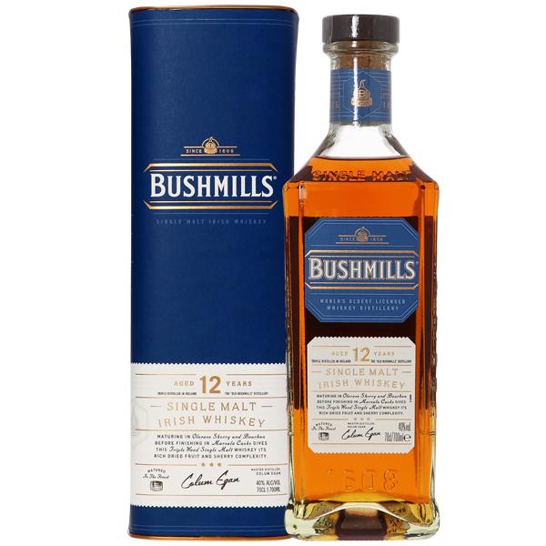 他サイト： ウイスキー ブッシュミルズ シングルモルト 12年 アイリッシュウイスキー 40度 正規 箱付 700ml 洋酒 包装不可の商品画像