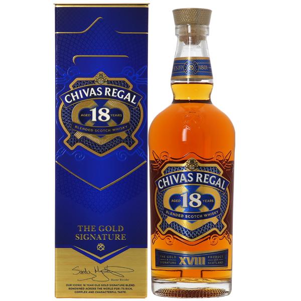 他サイト： ウイスキー シーバスリーガル 18年 40度 正規 箱付 （玉無） 700ml スコッチ 洋酒 1梱包6本までの商品画像
