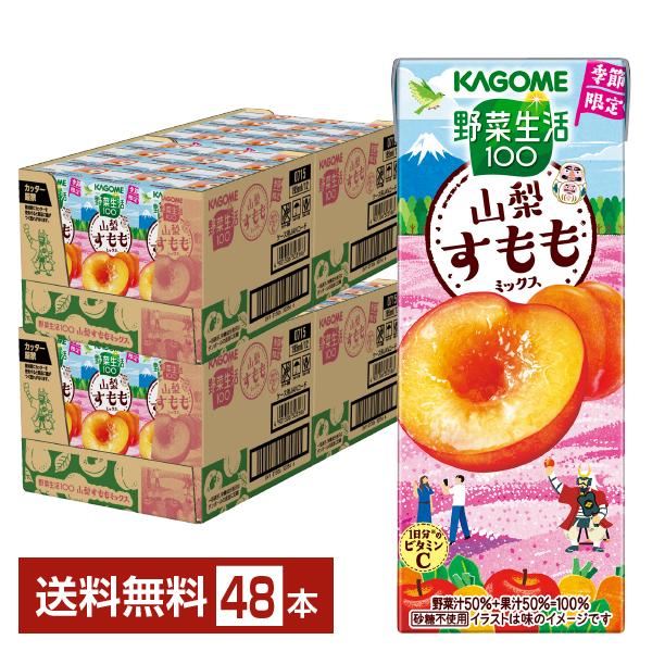 野菜生活100 数量限定 山梨すももミックス カゴメ 195ml 紙パック 24本