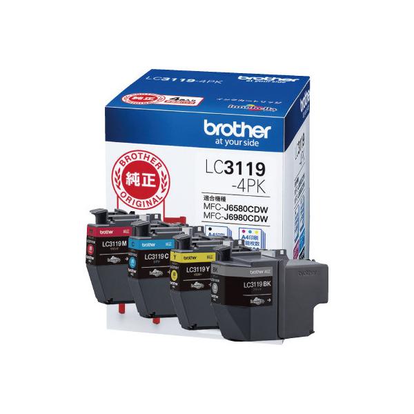 ブラザー工業 ブラザー純正インクカートリッジ LC3119-4PK (4色パック