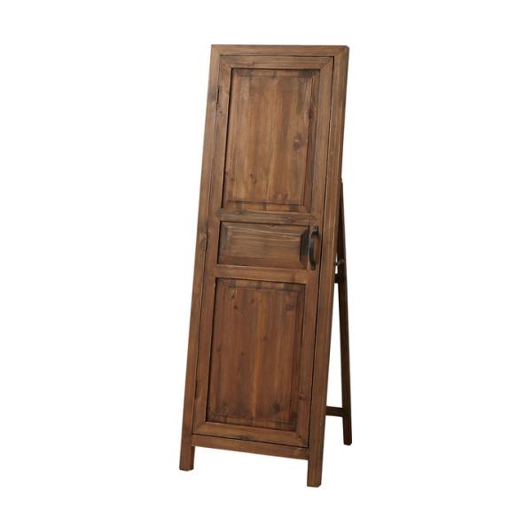 扉の形をそのまま活かした、遊び心満載の「ドアミラー」。発売当初から人気のブラウンとホワイトに加え、新色のライトブラウンが仲間入りしました。カラー：ブラウンサイズ：W45×D45×H134スペック：天然木(杉) 水性ラッカー塗装 3mm飛散防...