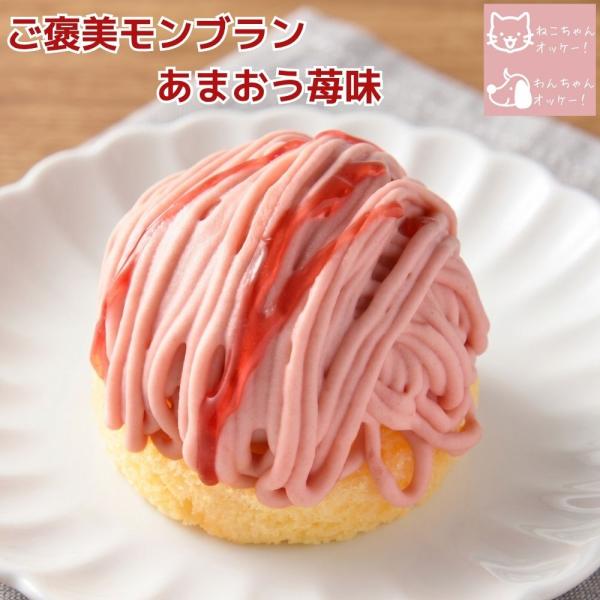 猫用 ケーキ ご褒美モンブラン あまおう苺味 バースデーケーキ 誕生日ケーキ PartnerFoods