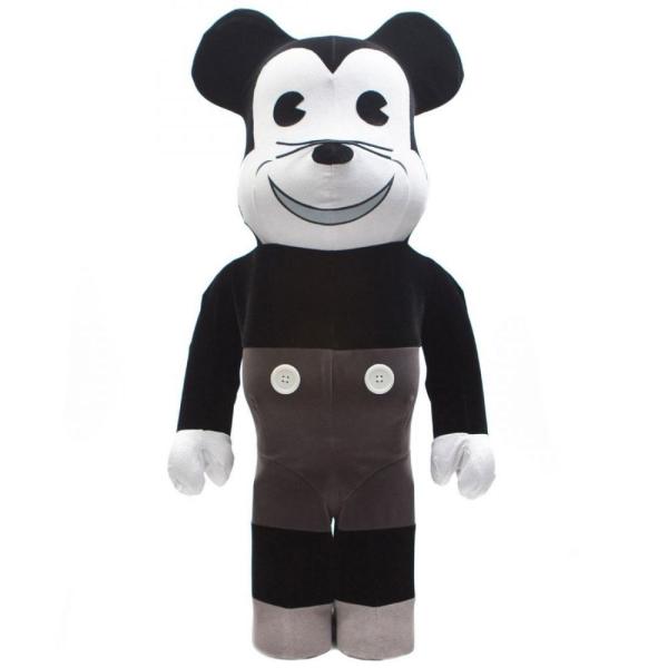 black and white mickey plush