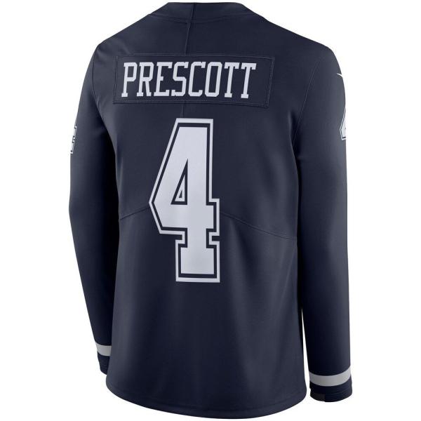 ナイキ Nike メンズ トップス Dak Prescott Dallas Cowboys Therma Long Sleeve Jersey Navy Www Arilab Com Tr Index Php