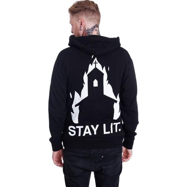 ブラック クラフト カルト Black 引出物 Craft Cult メンズ Lit Black Stay Zipper トップス パーカー
