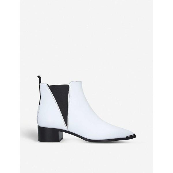 acne white boots