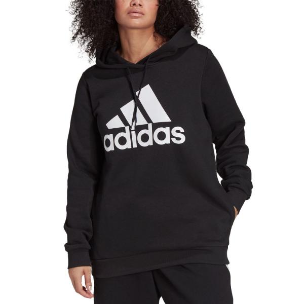 先着特典 大きいサイズ レディース フリース トップス アディダス Adidas Vjgmw Size Plus Logo Hoodie Fleece Essentials Black White 最大級サイト Www Grivoindia In