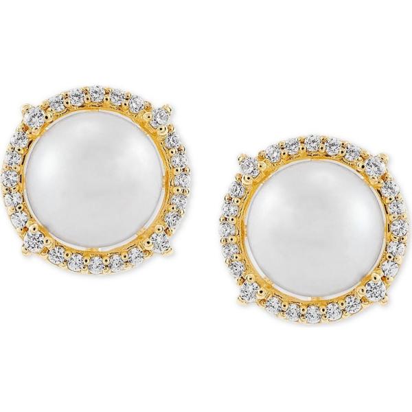 ホノラ Honora ユニセックス イヤリング ピアス Cultured Freshwater Pearl 7mm Diamond 1 6 Ct T W Stud Earrings In 14k Gold Gold Erhamah Com