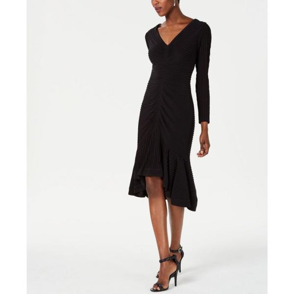 Flounce シューズ Dress Tadashi High Low Dp4 Ff28a4d071 フェルマート ワンピース チュニック レディース タダシショージ Flounce タダシショージ Fermart Black ワンピース ドレス Shoji ワンピース
