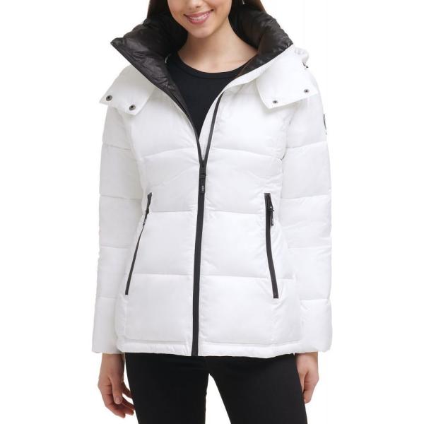 安い 店舗 レディース フード ダウン 中綿ジャケット コール ケネス アウター White Shine Puffer Kenneth Hooded Cole Coat 1azs ショッピング人気商品 Coaching Digit Az Com