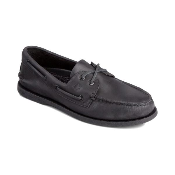 スペリートップサイダー Sperry メンズ デッキシューズ シューズ・靴 Authentic Original A/O Boat Shoe Black