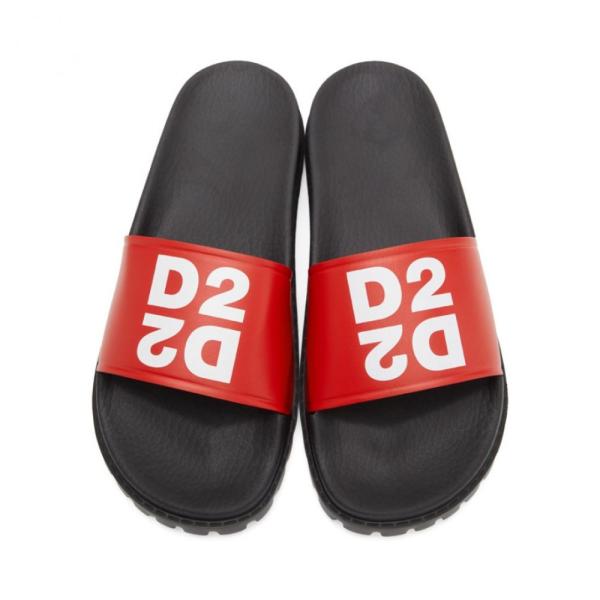 Dsquared2 サンダル サンダル Red Red シューズ 靴 Hc 1148m フェルマート ファッション シューズ 靴 Fermart Logo シューズ ディースクエアード メンズ Slides