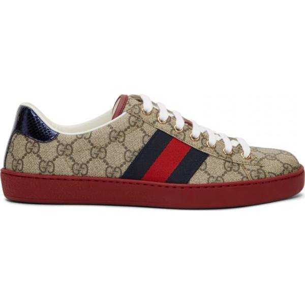 グッチ Gucci メンズ スニーカー シューズ 靴 Beige 日本 Supreme New Gg Ace Sneakers Ebony