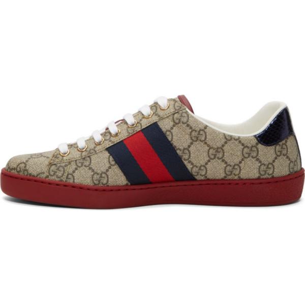 グッチ Gucci メンズ スニーカー シューズ 靴 Beige Gg Supreme New Sneakers 実物 Ace Ebony
