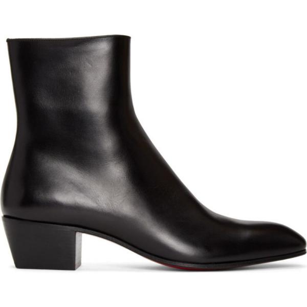 ブーツ Christian ルブタン Jolly Black ブーツ クリスチャン Up Louboutin Zip メンズ Jolly シューズ 靴 Jolly Boots Black Hc 1813m フェルマート Fermart シューズ