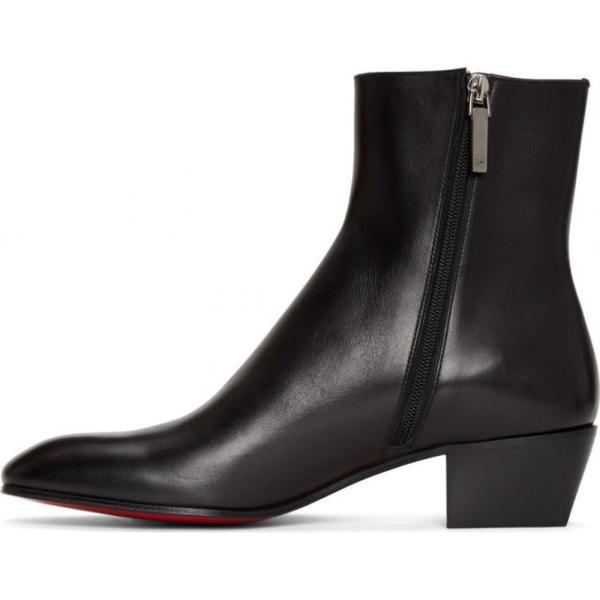ブーツ Christian ルブタン Jolly Black ブーツ クリスチャン Up Louboutin Zip メンズ Jolly シューズ 靴 Jolly Boots Black Hc 1813m フェルマート Fermart シューズ