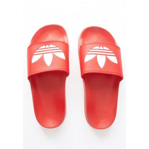アディダス Adidas レディース サンダル・ミュール シューズ・靴 - Adilette Lite Scarlet/Ftwr White/Scarlet - Girl Slides red