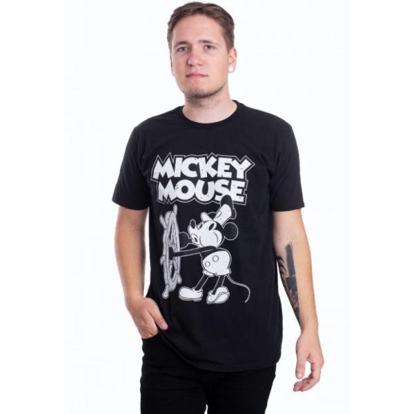 インペリコン Impericon メンズ Tシャツ トップス Mickey Mouse - Steamboat Willie - T-Shirt  black