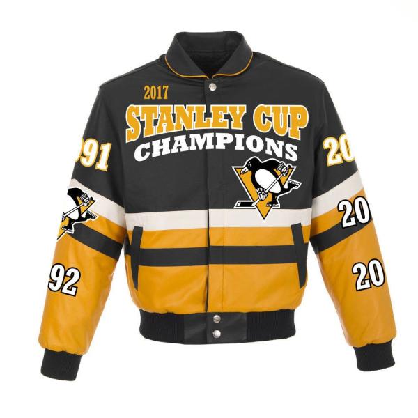 Design デザイン Leather レザージャケット Jh アウター メンズ Pittsburgh Design Penguins Jh Pittsburgh Adult 17 Stanley Cup Champions Leather Jacket Black Sb3 Fff9df7e1d フェルマート Fermart シューズ 正規品