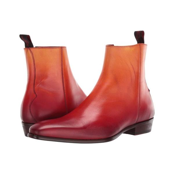 正規品直輸入 のウエスト Jeffery West Boot Low ジェフリー Capone Boot シューズ 靴 Cuban Boot Capone Sh2 585 フェルマート メンズ Heel ブーツ Zip Red Fermart シューズ