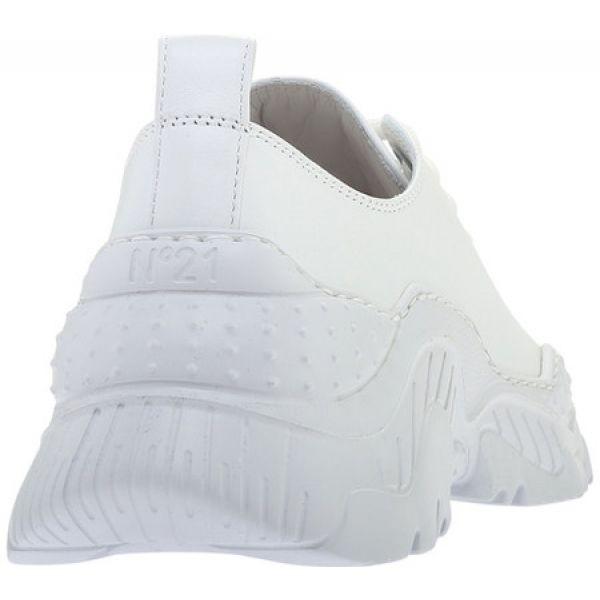 ヌメロ ヴェントゥーノ NO. 21 レディース スニーカー シューズ・靴 Calfskin Lace Up Sneaker White Calfskin ヌメロ ヴェントゥーノ NO. 21 レディース スニーカー シューズ・靴 Calfskin Lace Up Sneaker White Calfskin