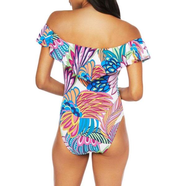 トリーナ ターク Trina Turk レディース ワンピース 水着 ビーチウェア Paradise Plume Off The Shoulder One Piece Swimsuit マルチカラー Sagaretxe Net