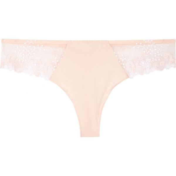 シモーヌペレール Simone Perele レディース ショーツのみ インナー 下着 Delice Blush Lace Panelled Thong Pink Prettyfunnyballoons Com