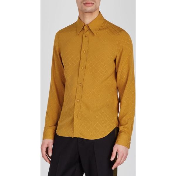 メンズ Gg Jacquard Orange グッチ Silk シャツ Shirt シャツ Dy Ff9c9e5ad1 フェルマート Orange メンズ Gucci Gg Jacquard トップス Fermart 2号店