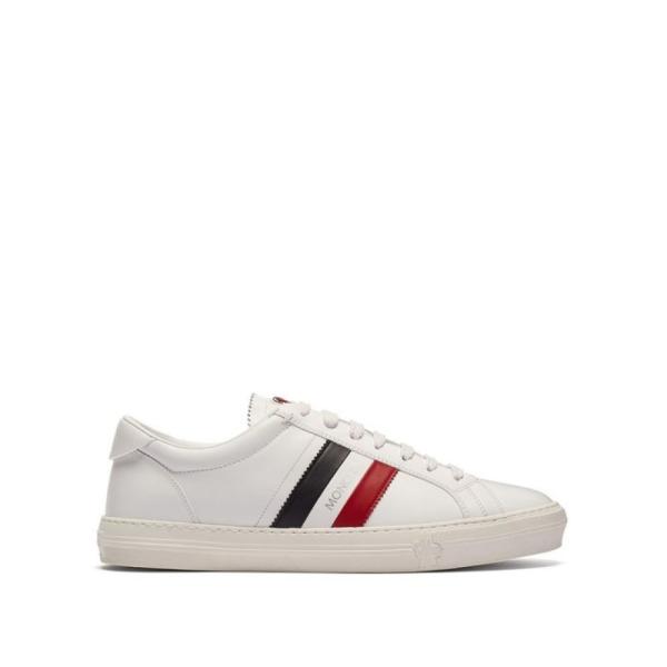 モンクレール Moncler Moncler メンズ スニーカー シューズ 靴 New シューズ 靴 Monaco シューズ 靴 Leather Trainers White Hb 1259822 フェルマート Fermart 2号店