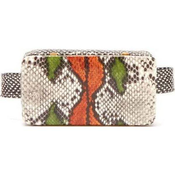 ルッツ モリス Lutz Morris レディース ボディバッグ ウエストポーチ バッグ Evan Snake Effect Leather Belt Bag Multicoloured Epsi Rating Com