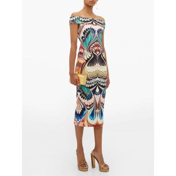 2号店 Midi Off The Shoulder ファッション Dress レディース Fermart カトランズ ワンピース Ireson Katrantzou Hb フェルマート ワンピース ワンピース ドレス Mary メアリー Dress Printed Multicoloured