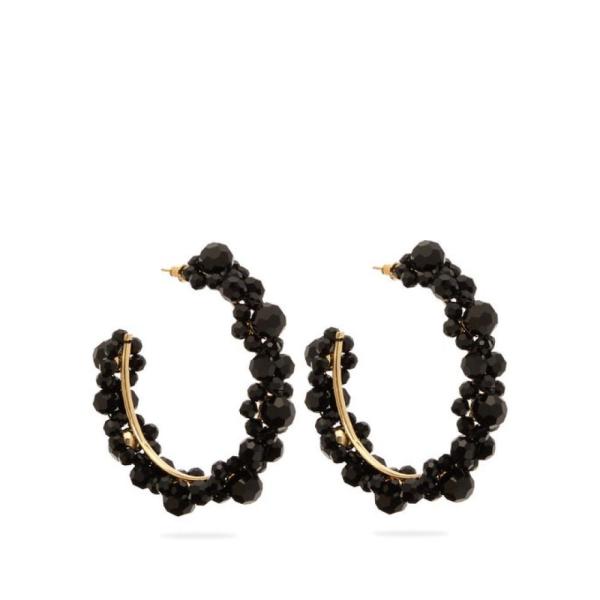 レディース イヤリング ピアス シモーネ Rocha Simone Large Crystal Daisy Large Rocha Hoop ロシャ Hoop ジュエリー アクセサリー Earrings Black Hb フェルマート Fermart 2号店