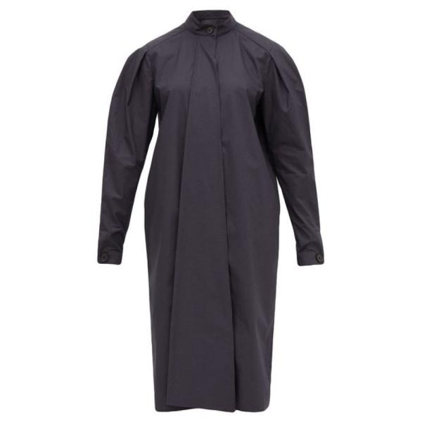 ワンピース Lemaire Cotton ワンピース ドレス ルメール シャツワンピース ワンピース Cotton レディース 2号店 Cotton Shirtdress Draped Panel Grey Hb フェルマート Fermart