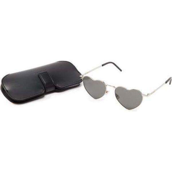 イヴ サンローラン Saint Laurent レディース メガネ・サングラス Loulou heart-shaped metal  sunglasses silver - fouladban.com/index.php?