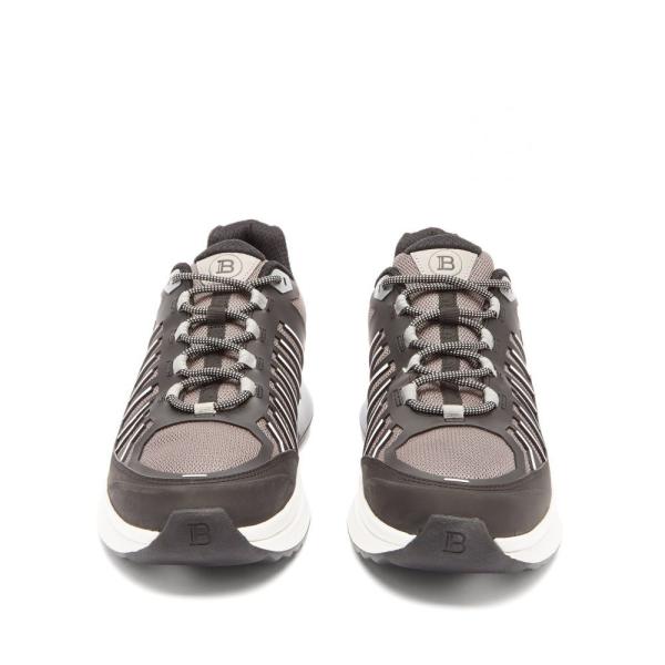 バルマン Balmain メンズ スニーカー シューズ 靴 B Trail Leather And Mesh Trainers Black Bigwatchbuyers Com
