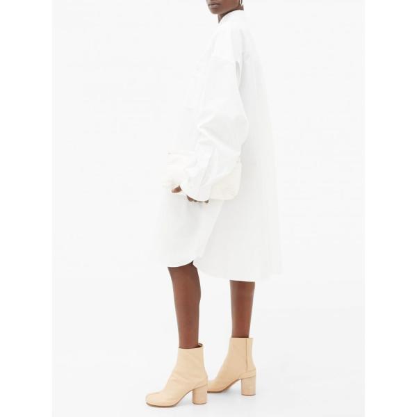 メゾン ワンピース マルジェラ Maison Margiela レディース White ワンピース Oversized シャツワンピース ワンピース ドレス Oversized Cotton Shirtdress White Hb フェルマート Fermart 2号店