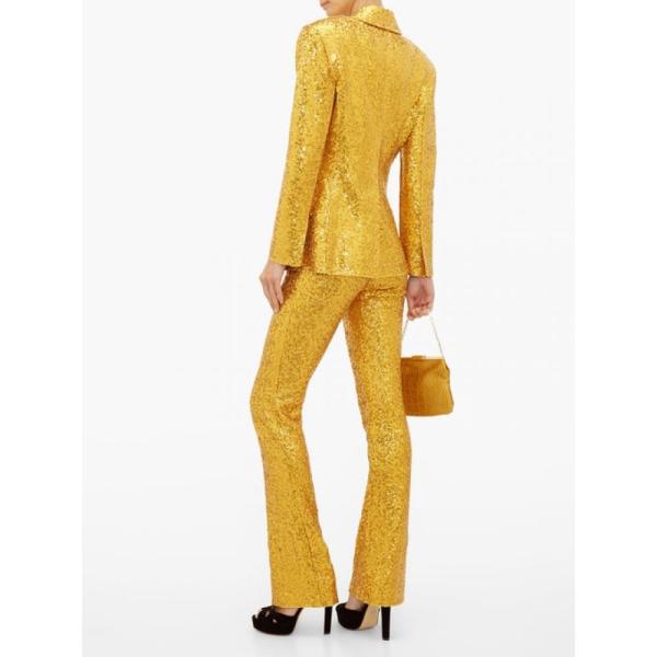 Sequinned カマリ Kamali Sequinned Trousers Kick Flare Gold レディース ノーマ Norma Fermart ファッション High Rise Hb フェルマート Norma 2号店 ボトムス パンツ