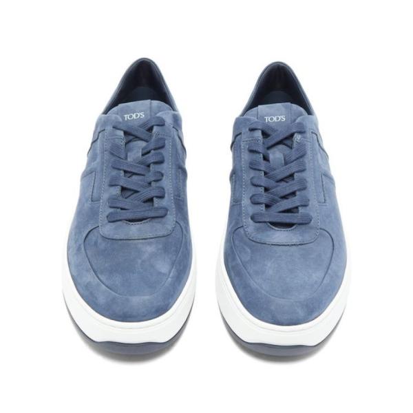 トッズ Tod S メンズ スニーカー シューズ 靴 Chunky Sole Nubuck Trainers Blue Agronature Fr