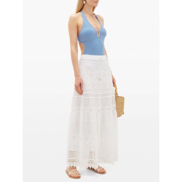 メリッサ オダバッシュ Melissa Odabash レディース ワンピース 水着 ビーチウェア Sahara Halterneck Mosaic Jacquard Swimsuit Blue Nantwichcameraclub Org Uk