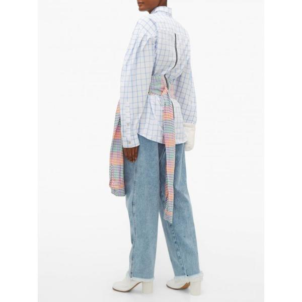 ナターシャ ジンコ Natasha Zinko レディース ジーンズ デニム ボトムス パンツ Frayed Hem Straight Leg Jeans Blue Www Wearefromdust Org