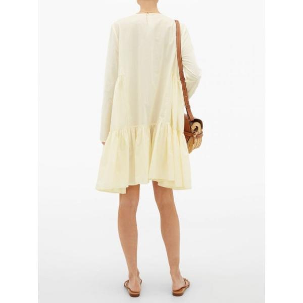 マーレット Merlette Shirtdress ファッション レディース Shirtdress ビーチウェア シャツワンピース ワンピース ドレス 水着 ビーチウェア Martel Tiered Cotton Lawn Shirtdress Yellow Hb フェルマート Fermart 2号店