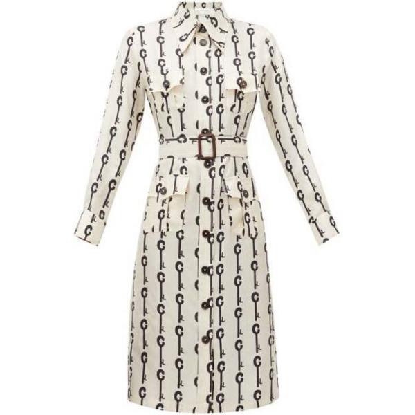 ラ White Hb ラ プレスティック La ウィストン Lou La Prestic Ouiston レディース ワンピース ワンピース ドレス Lou Lou Good Luck Print Silk Twill Dress Ivory White Hb フェルマート Fermart 2号店