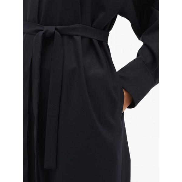 シャツワンピース レディース レイ Raey Shirtdress ワンピース レディース Shirtdress Curved Hem Oversized ワンピース ドレス Navy Dark Hb フェルマート Oversized Wool Fermart 2号店