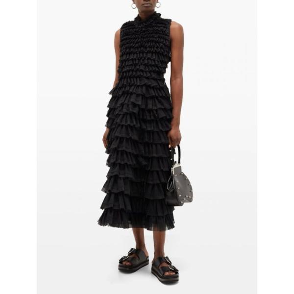 ノワール ケイ ニノミヤ Noir ニノミヤ Kei Ninomiya Kei レディース ワンピース Dress ワンピース ドレス Ruffled Tulle Dress Black Hb フェルマート Fermart 2号店