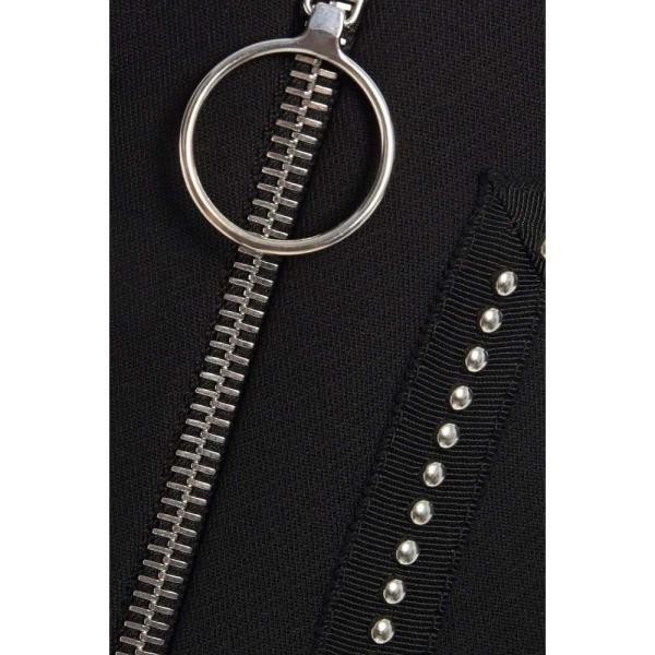 マージュ Maje レディース ミニスカート スカート Studded Zip Detailed Woven Mini Skirt Black Www Unipymes Com