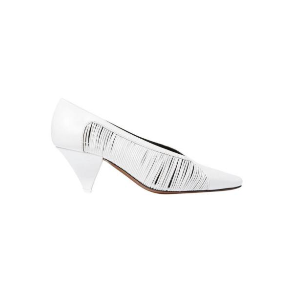 ネオアス Neous レディース パンプス シューズ White 定番キャンバス Pumps 靴 Strap Detailed Leather