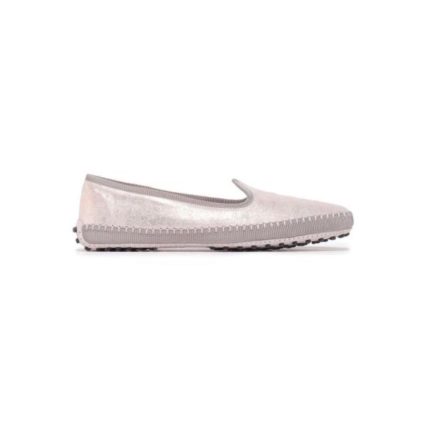 トッズ Tod S レディース スリッパ シューズ 靴 Grosgrain Trimmed Metallic Suede Slippers Platinum Revoke Teslathemes Com